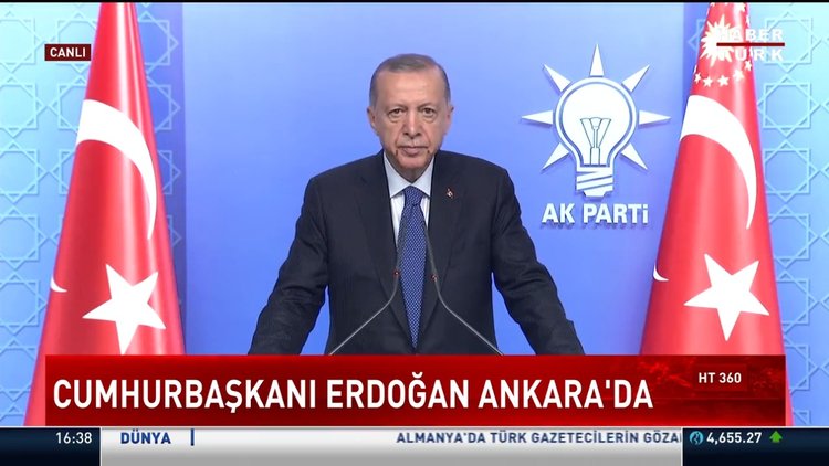 Cumhurbaşkanı Erdoğan Ankara'da
