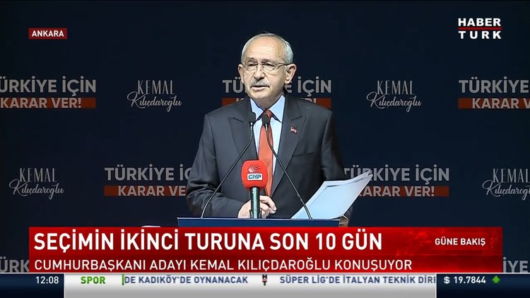Cumhurbaşkanı adayı Kemal Kılıçdaroğlu konuştu
