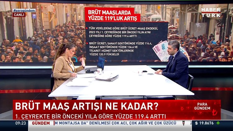 Brüt maaş artışı ne kadar?