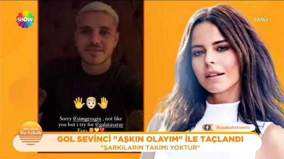 Simge Sağın ile Icardi arasında ''Aşkın Olayım'' göndermesi!