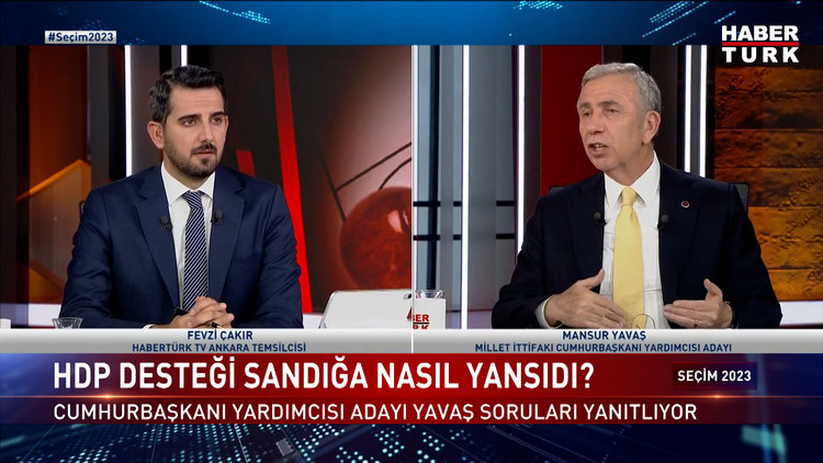Seçim 2023 - 24 Mayıs 2023 (Ankara Büyükşehir Belediye Başkanı Mansur Yavaş Habertürk'te)