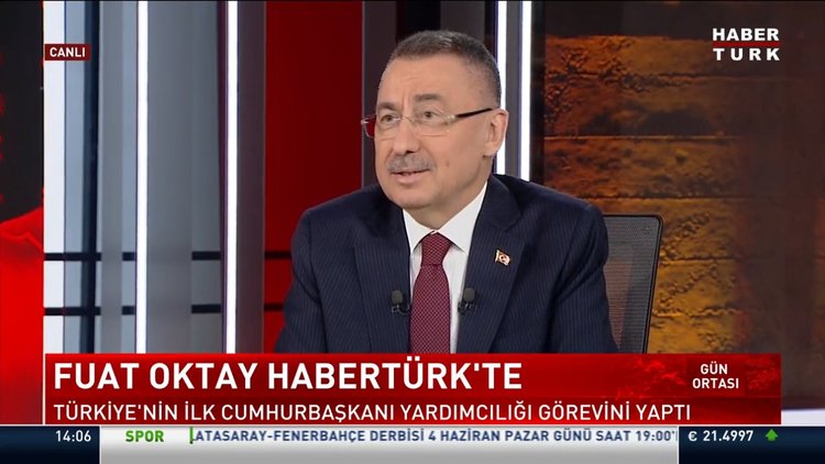 Cumhurbaşkanı Yardımcısı Fuat Oktay Habertürk'te soruları yanıtladı