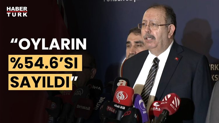 YSK Başkanı Ahmet Yener oy oranlarını ilk kez açıkladı!