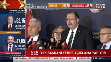 YSK Başkanı Yener açıklamalarda bulundu