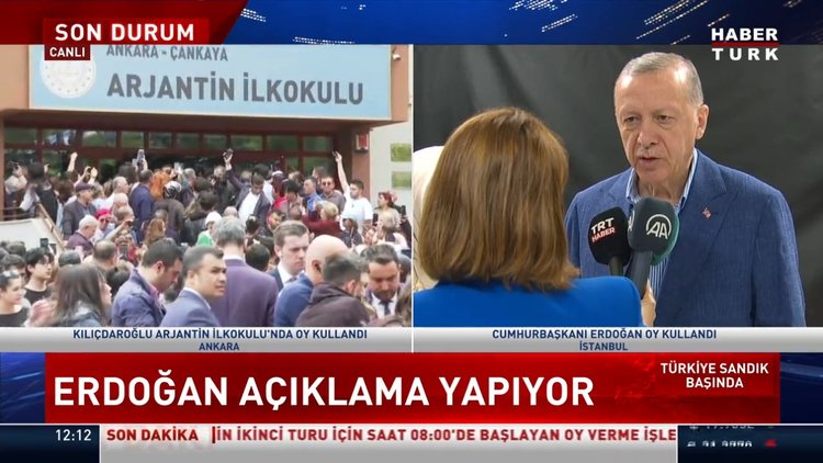 Cumhurbaşkanı Erdoğan ve Kılıçdaroğlu oylarını kullandı