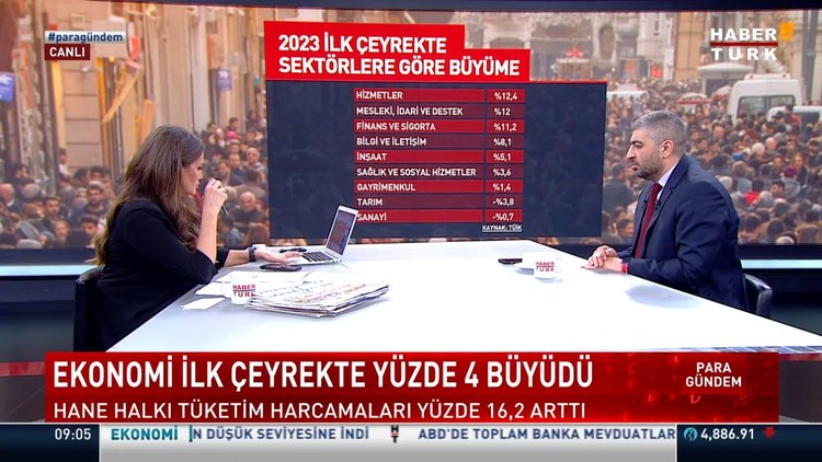 Ekonomi ilk çeyrekte yüzde 4 büyüdü
