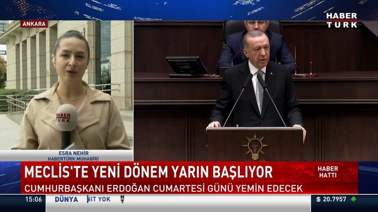 TBMM Genel Kurulu yarın yemin töreni için toplanacak