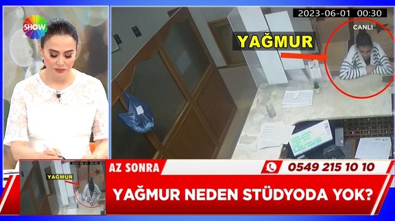Yağmur otelden kaçtı, yayına gelmedi!