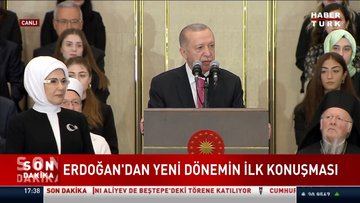 Erdoğan'dan yeni dönemin ilk konuşması