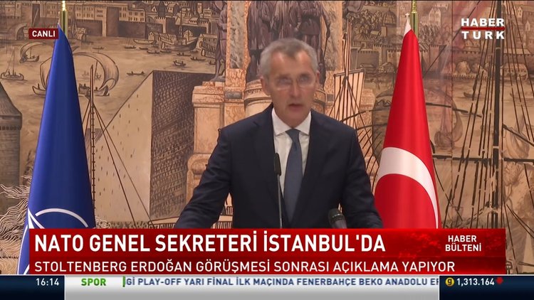 NATO Genel Sekreteri İstanbul'da