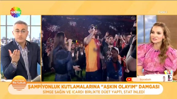 Galatasaray'ın şampiyonluk kutlamalarında Icardi ve Simge damga vurdu!