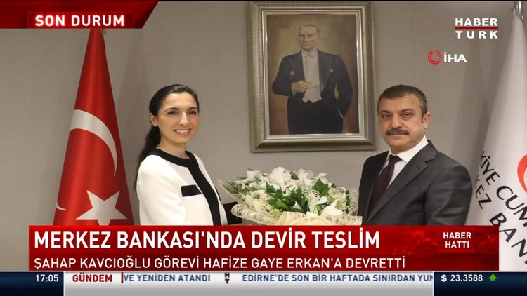 TCMB Başkanı Erkan, görevi Kavcıoğlu'ndan devraldı