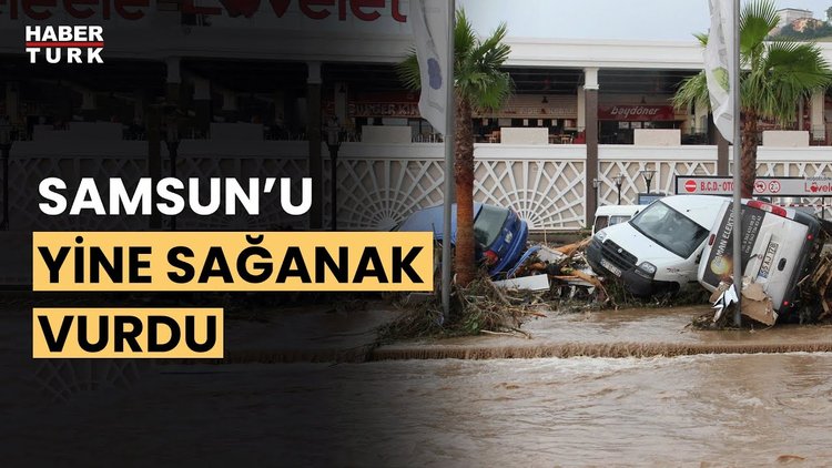Samsun&#039;u yeniden sel vurdu
