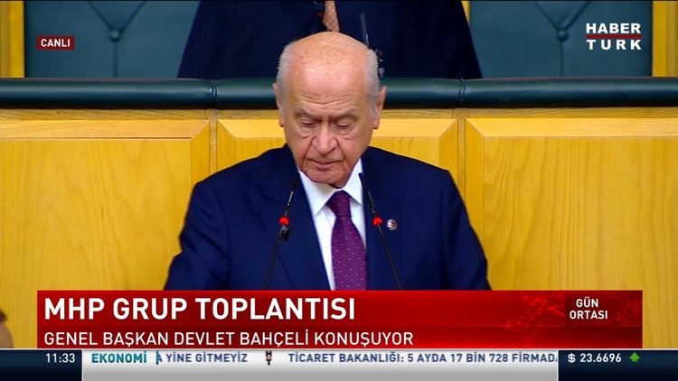 MHP Lideri Devlet Bahçeli partisinin Grup Toplantısında konuştu