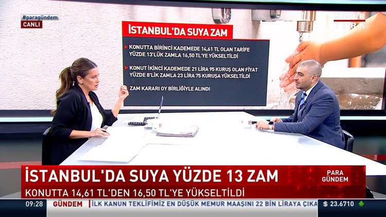 İstanbul'da suya yüzde 13 zam