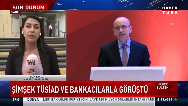 Bakan Şimşek TÜSİAD ve bankacılarla görüştü