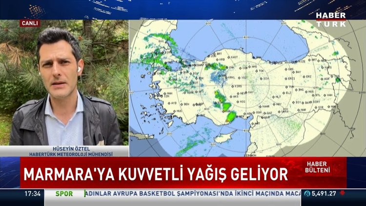 Marmara'ya kuvvetli yağış geliyor