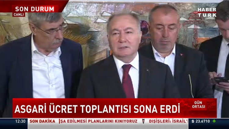 Asgari ücret toplantısı sona erdi