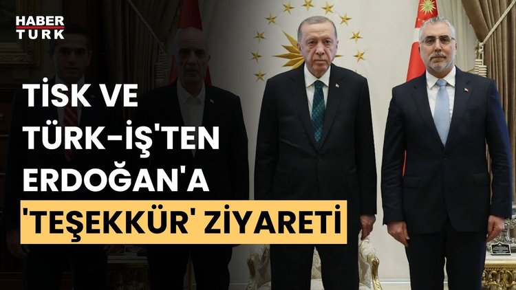 Cumhurbaşkanlığı Külliyesi&#039;nde Asgari Ücret Teşekkür Ziyareti