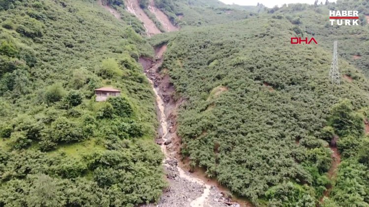 Giresun'da sağanak sele neden oldu; 1 kişi kayıp