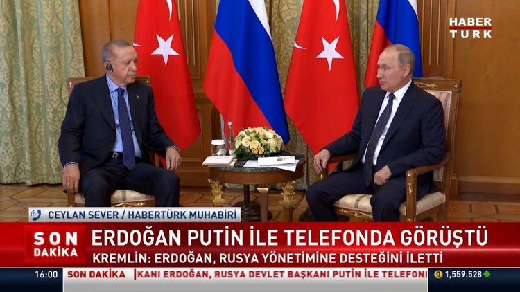 Cumhurbaşkanı Erdoğan, Putin ile görüştü