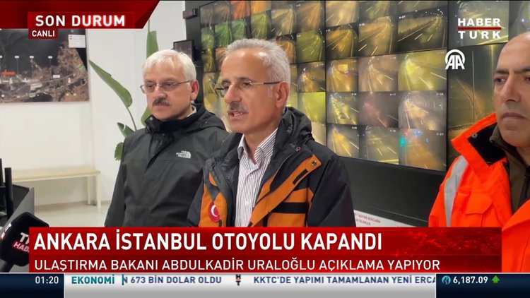 Bakan Uraloğlu'ndan kapanan Ankara İstanbul Otoyoluna ilişkin açıklamalar - 2