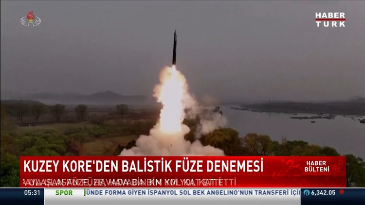 Kuzey Kore'den balistik füze denemesi
