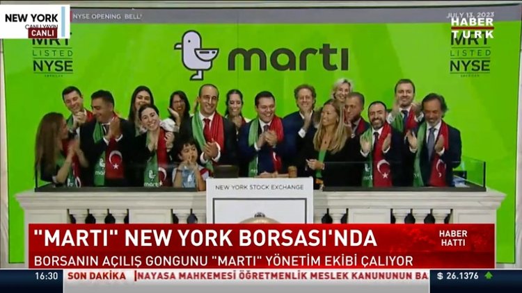 "Martı" Newyork Borsası'nda