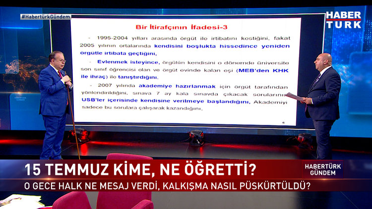 Habertürk Gündem - 16 Temmuz 2023 (Müstafi Tümamiral Doç. Dr. Cihat Yaycı Habertürk&#039;te)