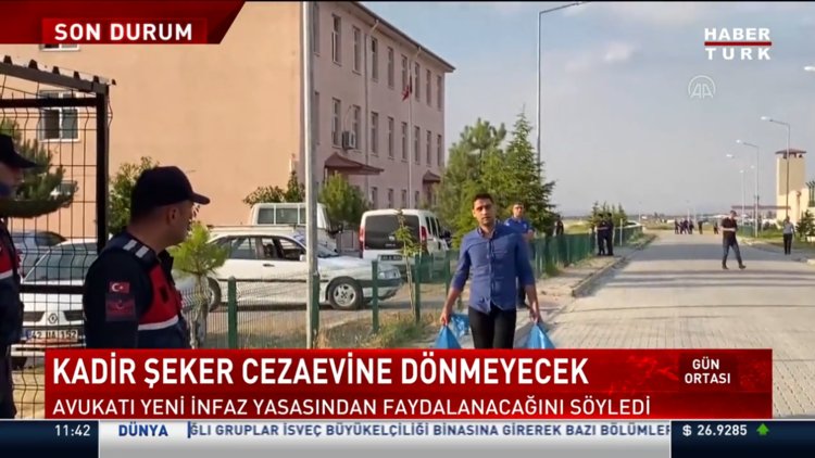 Kadir Şeker cezaevine dönmeyecek