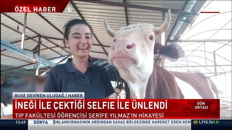 İneği ile çektiği video milyonlarca kez izlendi