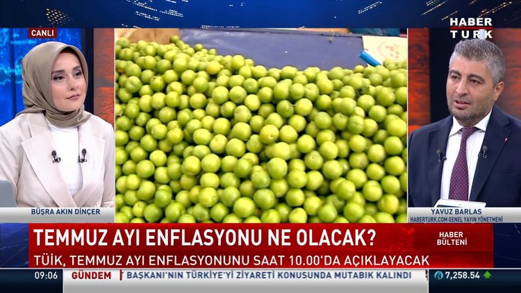 Temmuz enflasyonu saat 10'da açıklanacak