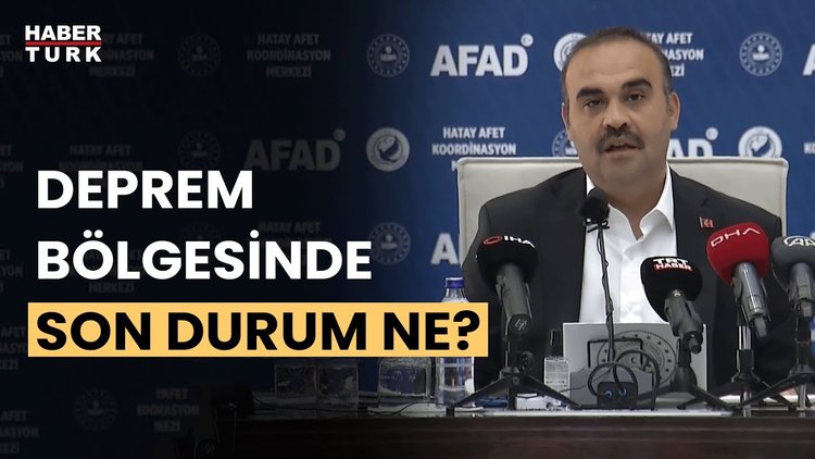 Sanayi ve Teknoloji Bakanı Kacır deprem bölgesi hakkında açıklamalarda bulundu