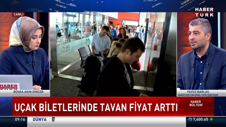 Uçak Biletlerinde tavan fiyat arttırıldı