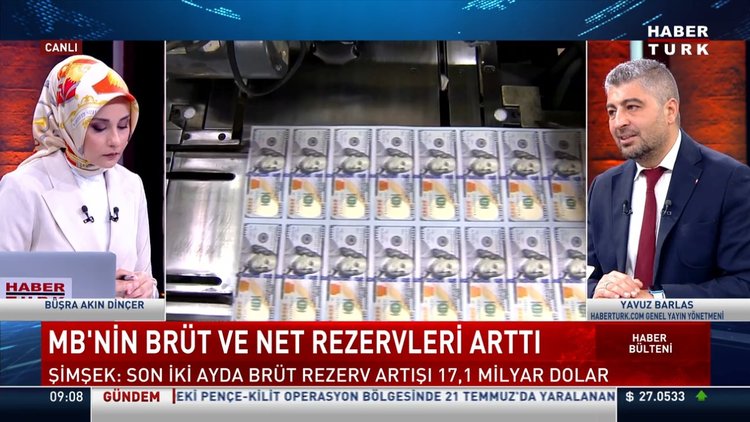 "Son iki ayda brüt rezerv artışı 17,1 milyar dolar"