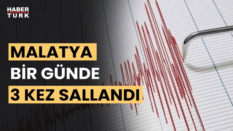 Malatya&#039;da art arda 3 deprem!