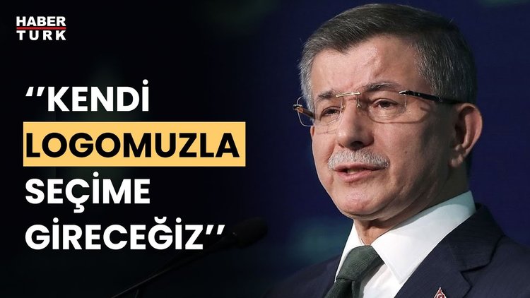 Ahmet Davutoğlu, yerel seçimlere Gelecek Partisi logosu ve ismiyle gireceklerini bildirdi