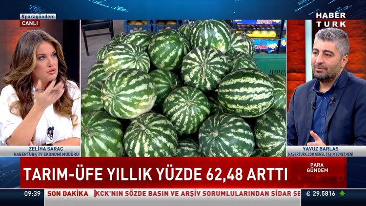 Tarım ÜFE yıllık yüzde 62,48 arttı