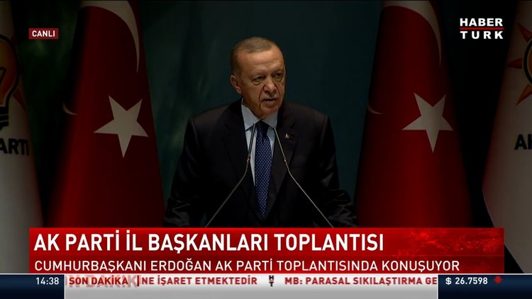  Cumhurbaşkanı Erdoğan AK Parti toplantısında açıklamalarda bulundu