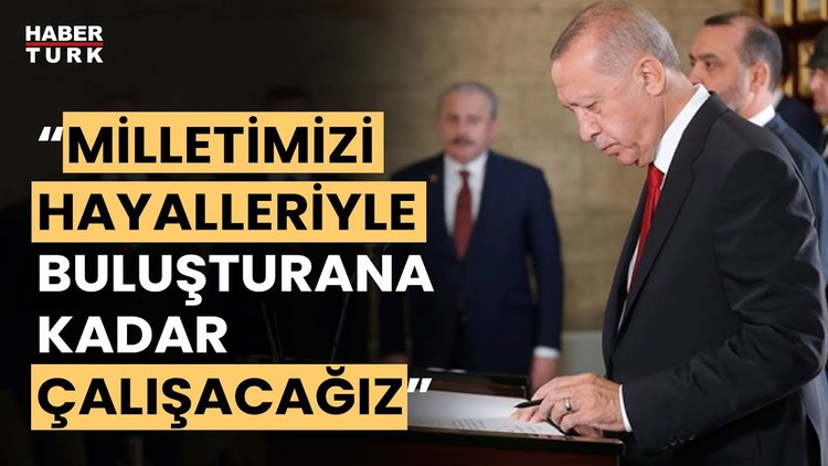 Cumhurbaşkanı Erdoğan&#039;dan Anıtkabir&#039;e ziyaret