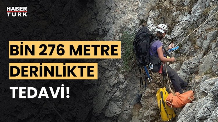 Mide kanaması geçiren ABD’li mağaracıya 1040 metre derinde tedavi