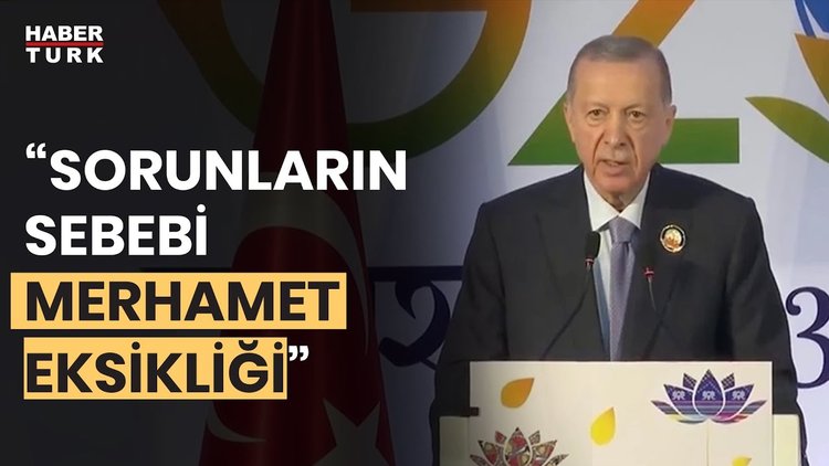Son Dakika! Cumhurbaşkanı Erdoğan: &quot;Daha adil bir dünyanın mümkün olduğuna inanıyoruz&quot;