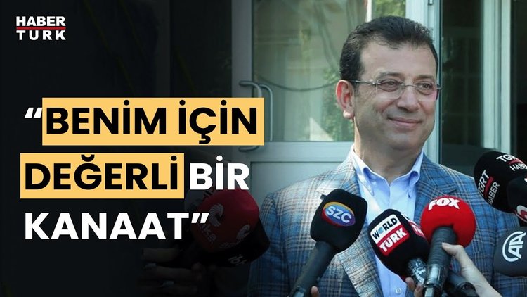 Ekrem İmamoğlu, Kılıçdaroğlu&#039;nun aday açıklamasını değerlendirdi