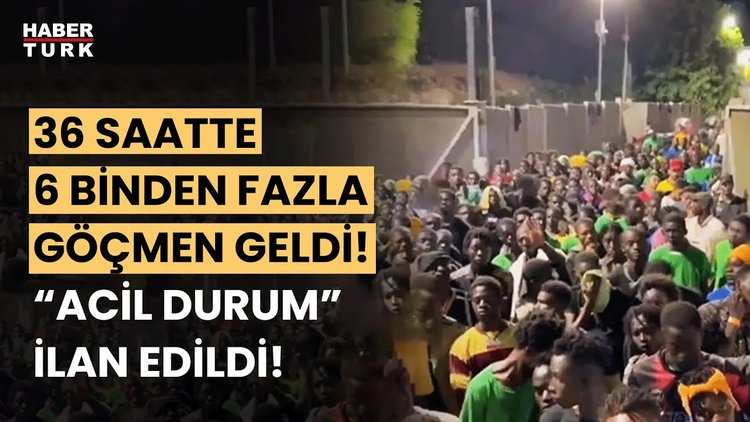 İtalya&#039;nın Lampedusa Adası&#039;na gelen göçmen sayısı 6 bini geçti!