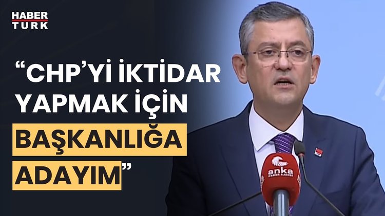 Son Dakika! Özgür Özel adaylığını açıkladı!
