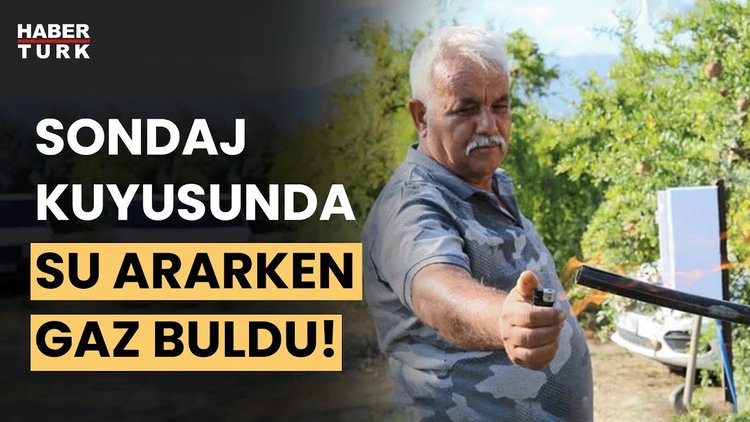 Antalya&#039;da su bulmak için sondaj yapılan bahçedeki kuyudan gaz çıktı!