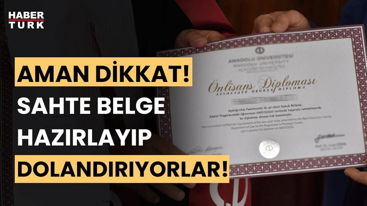Online sahte diploma satışı! Cezası 2 yıldan 5 yıla kadar hapis!