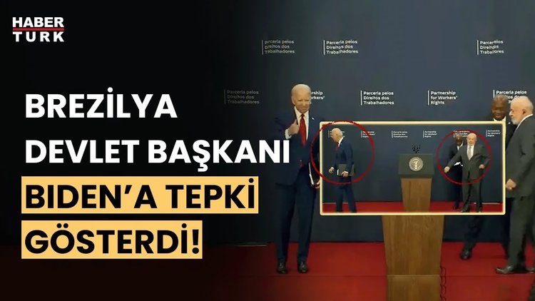 Brezilya Devlet Başkanı Lula'dan elini sıkmayı unutan Biden'a tepki!