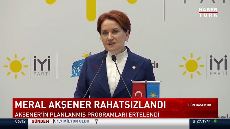 Merak Akşener rahatsızlandı