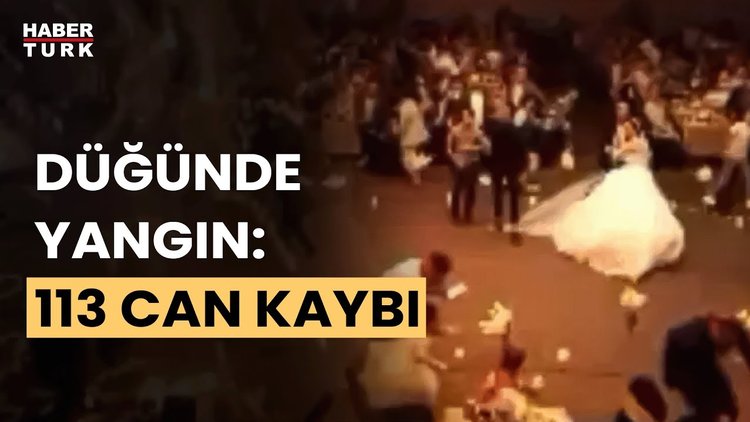 Irak'ta düğün salonunda yangın faciası!